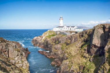Fanad Head deniz feneri arka planı 