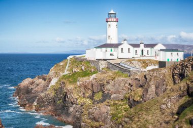 Fanad Head deniz feneri arka planı 