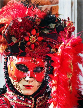 Karnaval, Venedik, güzel maskeler.