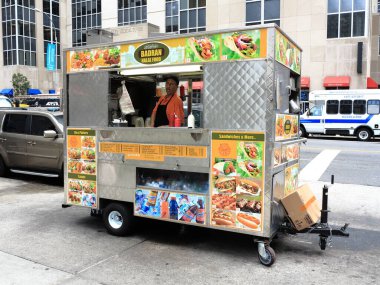 New York şehir sokak satıcısı