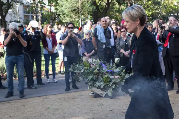 Australia Sydney Deputy Leader Opposition Tanya Plibersek Attends Ceremony Commemorate — Stock Photo, Image