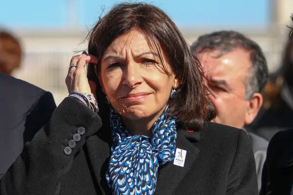 France Marsilya Paris Belediye Başkanı Anne Hidalgo Paris Teki 2024 — Stok fotoğraf