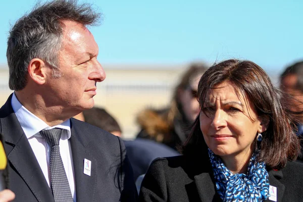 France Marseille Mayor Paris Anne Hidalgo Visits Future Olympic Sites — Stock Photo, Image