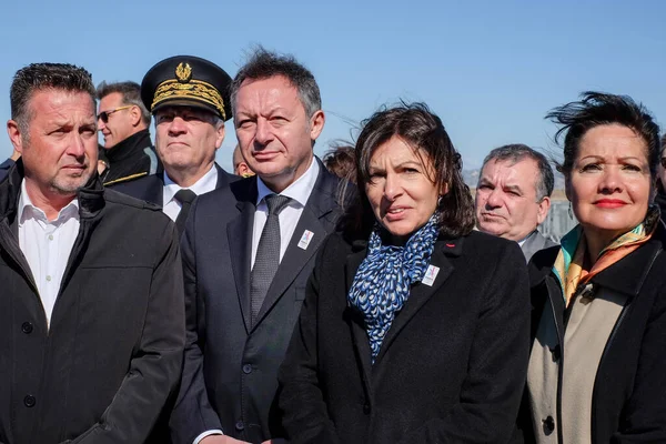 Frankreich Marseille Die Bürgermeisterin Von Paris Anne Hidalgo Besucht April — Stockfoto