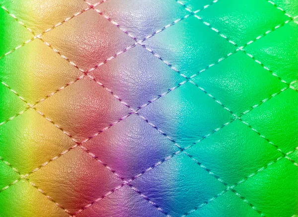 quilted texture artificial leather, stitched with threads