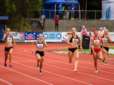 200 m NM i Friidrett, arka planda spor konsepti