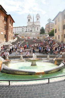 rome, italy : the piazza navona. fountain in the center of rome