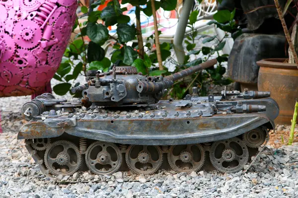Military Tanks Made Steel Hun Lek Korat Nakhon Ratchasima Thailand — Stock Photo, Image