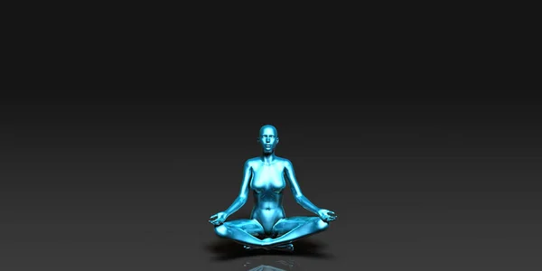 Lotus Position Yoga Pose — Stock Photo, Image