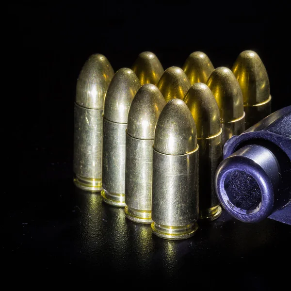 Gun Bullets Close View — Stock Photo, Image