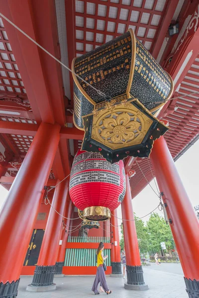 Знаменитый Храм Сенсодзи Архитектура Японии — стоковое фото