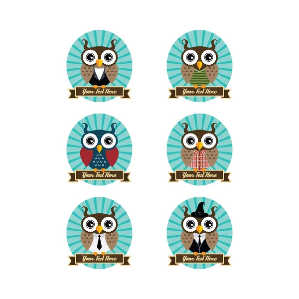 Illustration Owl Art Theme — Stock Photo, Image