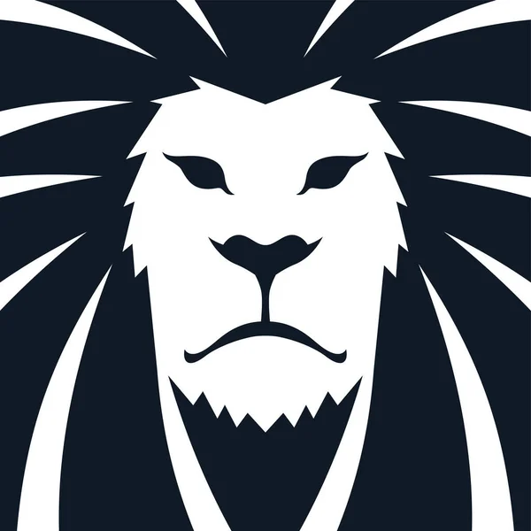 Illustration Lion Head Template — Stock Photo, Image