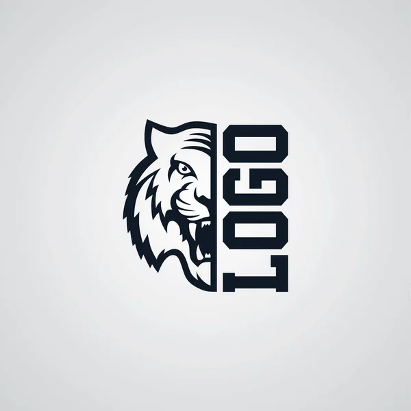 Wild Tiger Logotype Theme — Zdjęcie stockowe