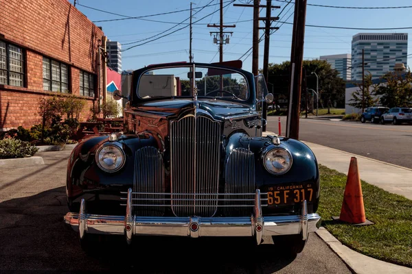 Fekete 1941 Packard 110 Convertible Coupe — Stock Fotó
