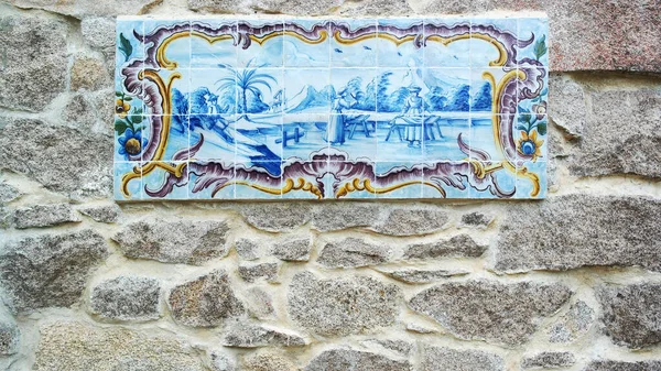 Detail Some Azulejos Stone Wall — Stock Photo, Image