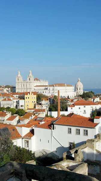 Vista Sul Quartiere Alfama Lisbona Portogallo — Foto Stock