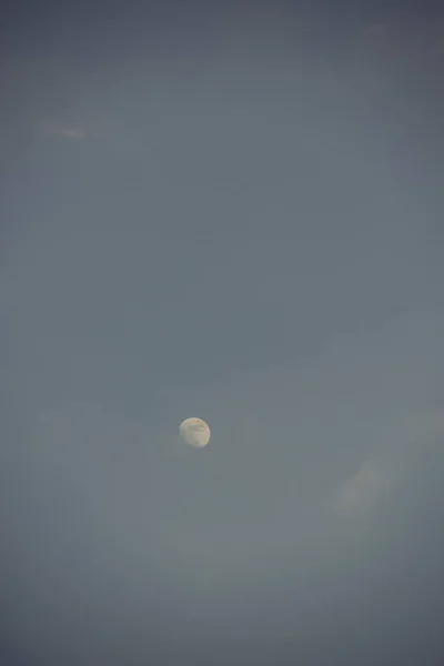 Himmel Med Fullmåne Nattetid Bakgrund — Stockfoto
