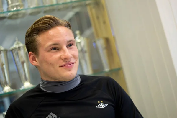 Entrevista Con Jonas Svensson Rosenborg Fue Nombrado Jugador Del Año — Foto de Stock