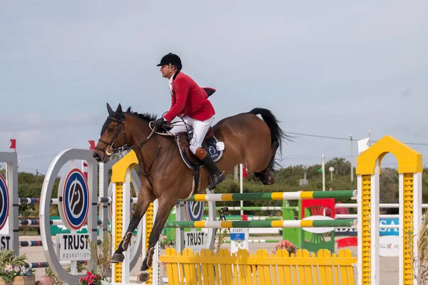 Vilamoura Portugal April 2016 Horse Obstacle Jumping Competition — Photo