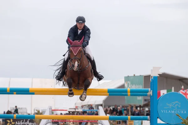 Vilamoura Portugal April 2016 Horse Obstacle Jumping Competition —  Fotos de Stock