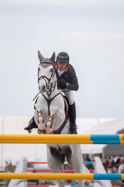 Vilamoura Portugal April 2016 Horse Obstacle Jumping Competition — Stock fotografie