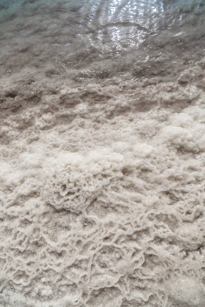 Textura Superfície Mar Morto — Fotografia de Stock