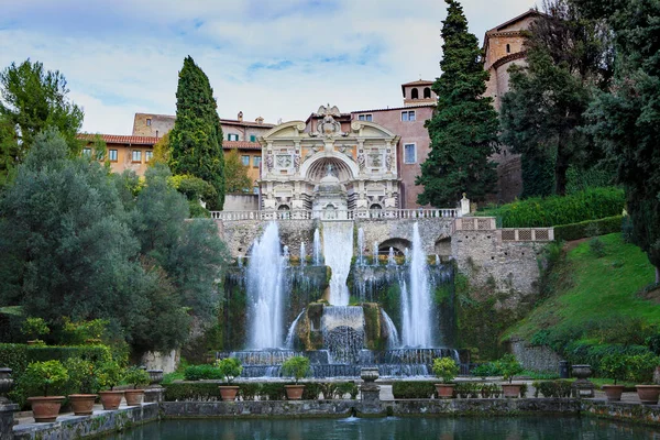 Fountain Villa Este Tivoli Important World Heritage Site — Stock Photo, Image