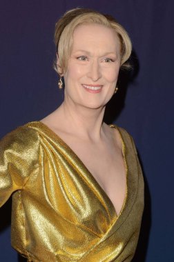 Meryl Streep 'in balmumu figürü Madam Tussauds' un yeni giydiği Meryl Streep figürünü tanıtıyor. 2012 Oscar, TCL Chinese 6, Hollywood, CA 'da giydiği elbiseyi giyiyor.      