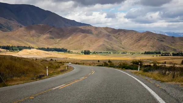 Kronkelende Weg Nieuw Zeeland — Stockfoto