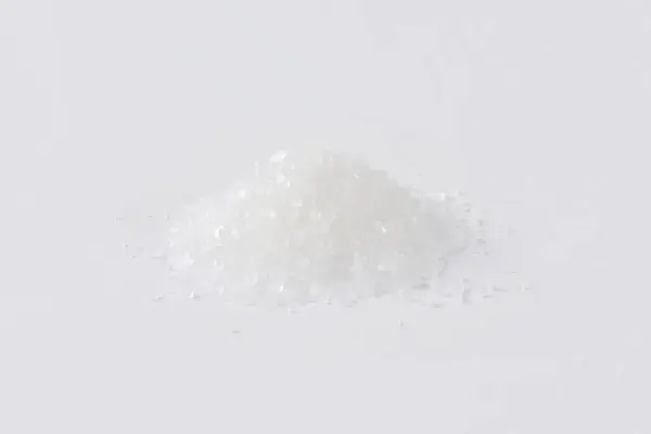 Heap Sea Salt White Background — Stock Photo, Image
