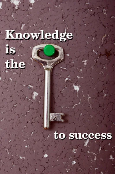 Знания Ключ Успеху — стоковое фото