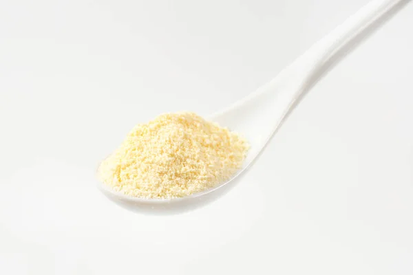 Spoonful Semolina Flour — Stock Photo, Image