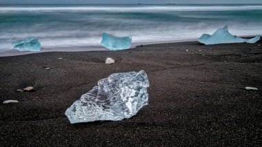 Jokulsarlon Sahili manzarası