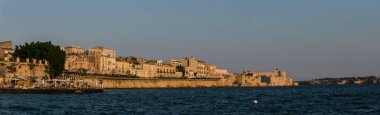 Günbatımında Ortygia Adası Embankment Panoraması