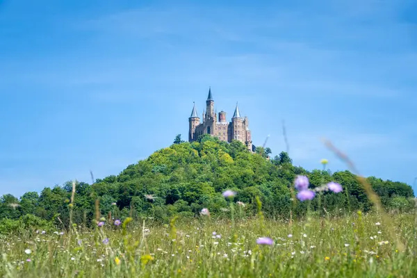 Krásný Výhled Hrad Hohenzollern — Stock fotografie