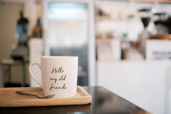 Чашка Кофе Кофе Утром — стоковое фото