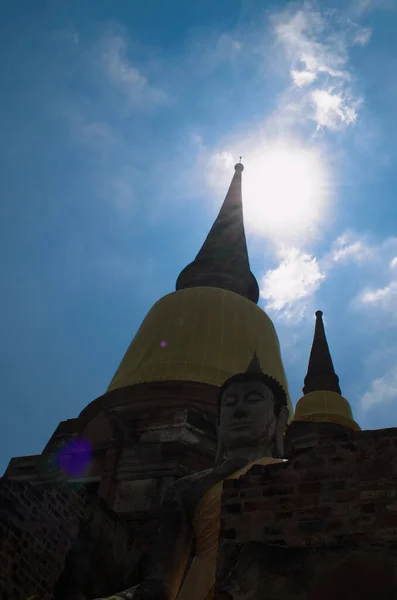Wat Yai Chai Mongkol Tailandia — Foto de Stock
