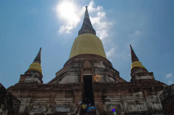 Wat Yai Chai Mongkol Tailandia — Foto de Stock