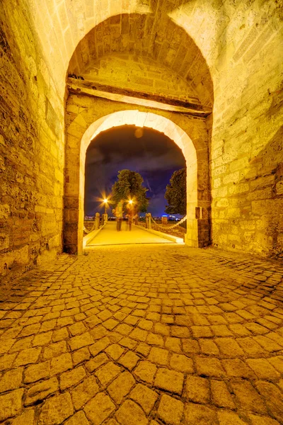 Vista Perto Portão Medieval — Fotografia de Stock