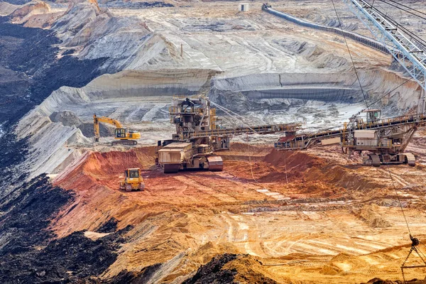 Açık Maden Ocağının Havadan Görünüşü — Stok fotoğraf