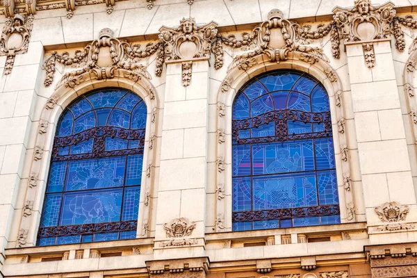 Steinfassade Auf Klassischem Gebäude — Stockfoto