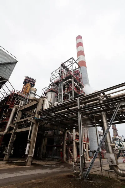 Impianto Produzione Raffineria Contesto Industriale — Foto Stock