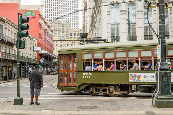Nova Orleães Streetcar Line — Fotografia de Stock