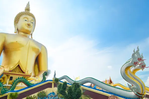 Храм Таиланде Огромным Буддой — стоковое фото
