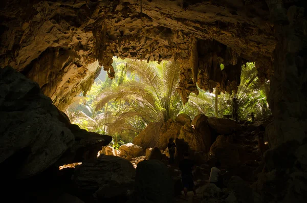 Zöld Barlang Thaiföldön — Stock Fotó