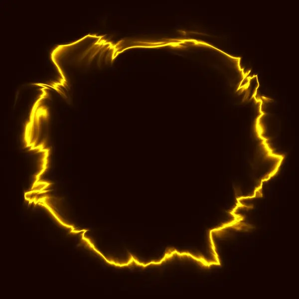Yellow Energy Ring Background Colorful Illustration — Stock Photo, Image
