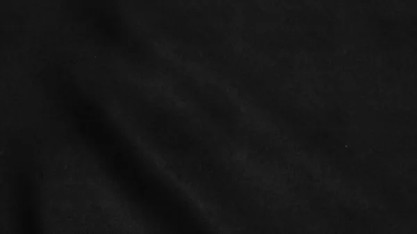 带柔波的黑色布背景抽象 — 图库照片