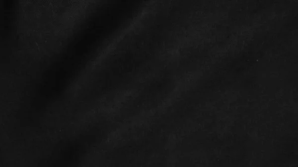 Yumuşak Dalgalı Siyah Bez Arkaplan — Stok fotoğraf