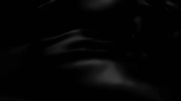 黒い布の背景抽象的で柔らかい波が — ストック写真